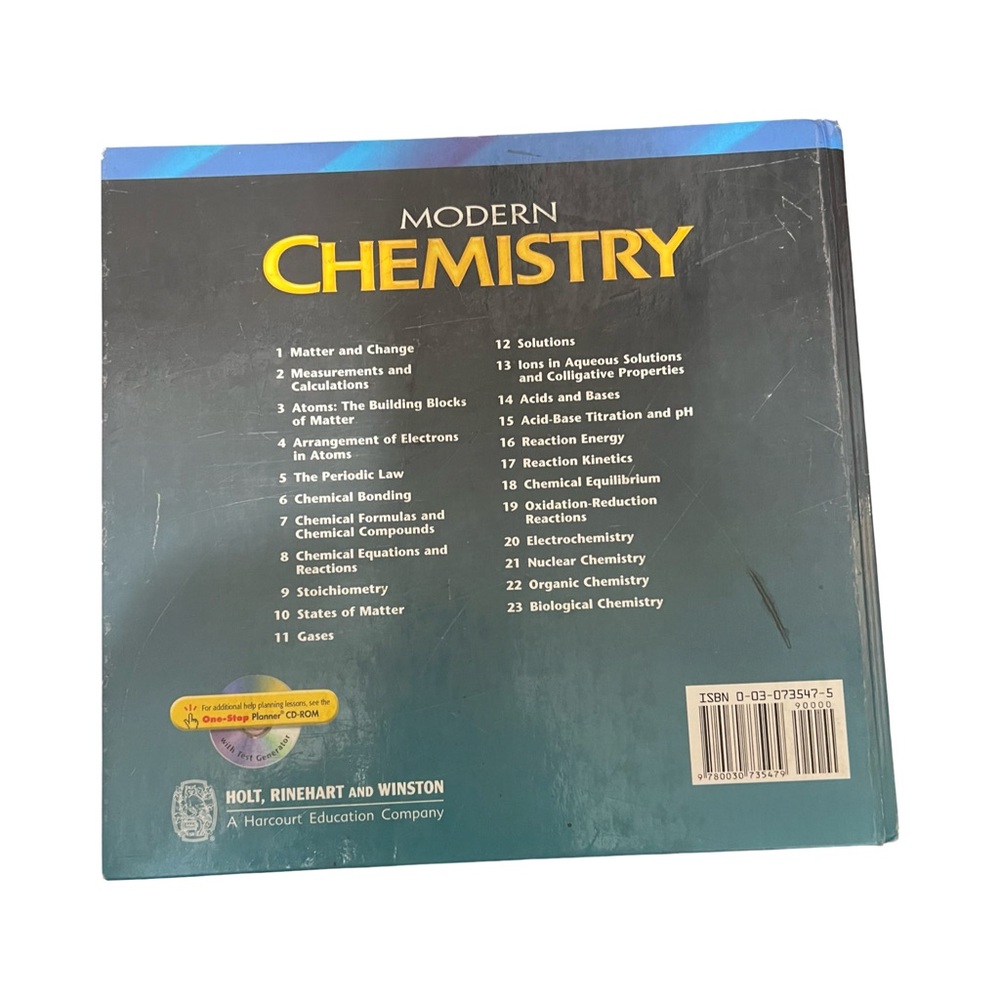 Modern Chemistry Teacher Edition Textbook - Picture 2 of 6